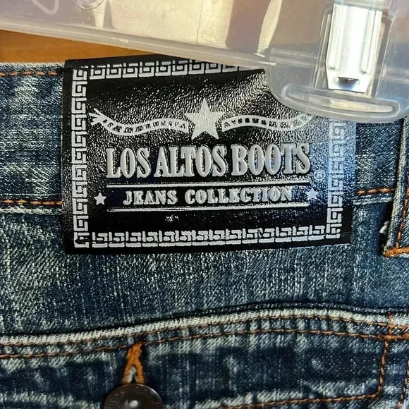 Los Altos boots Jeans Collection Mens 34/30 blue faded vintage Y2K western horse - Picture 7 of 9